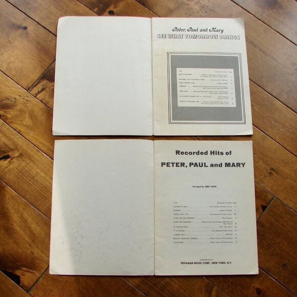 Vintage Peter Paul and Mary Piano Guitar Vocal Sheet Music - Picture 3 of 5